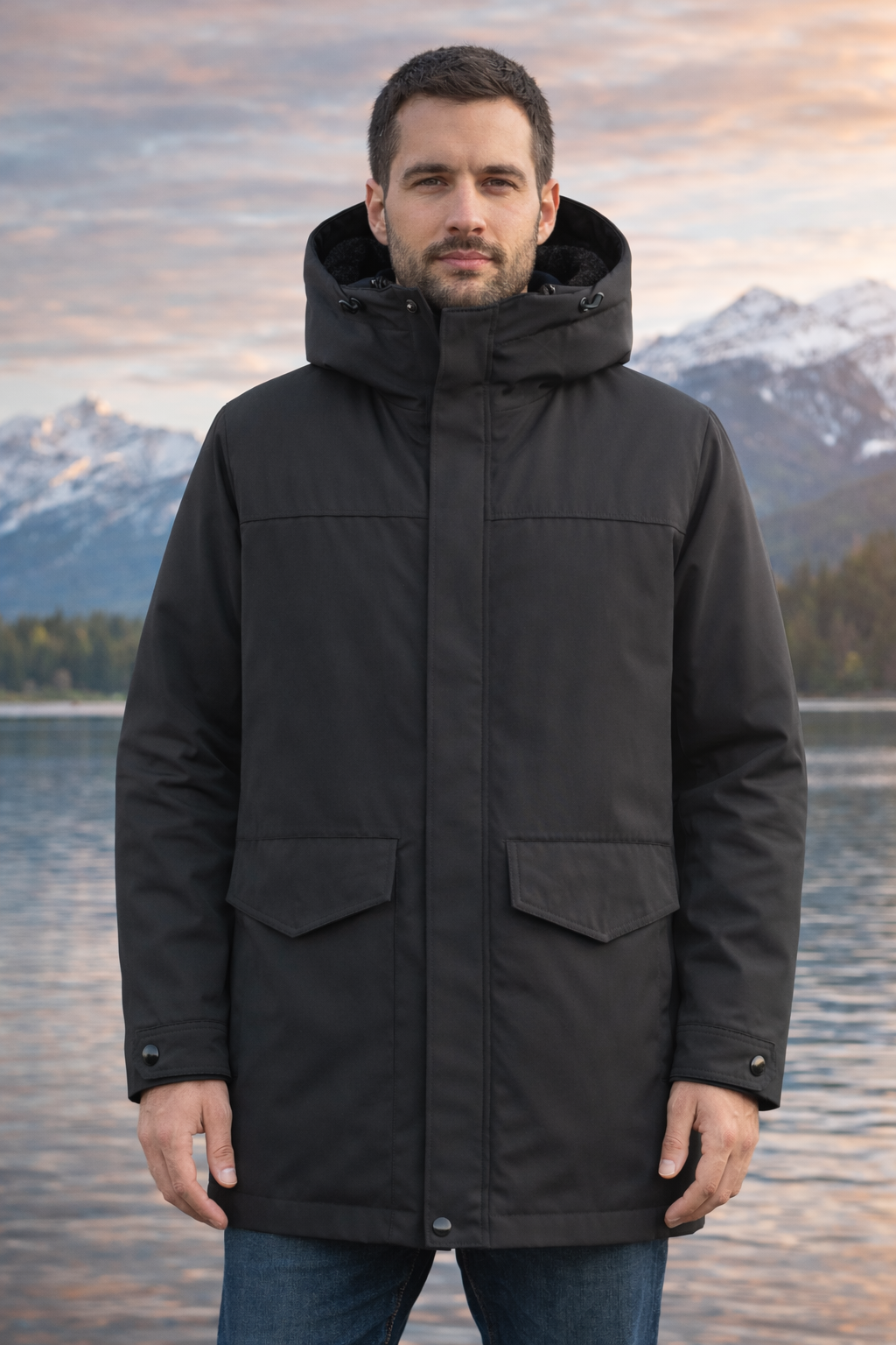 LAURA JO - Parka fourrée - Homme (Noir)