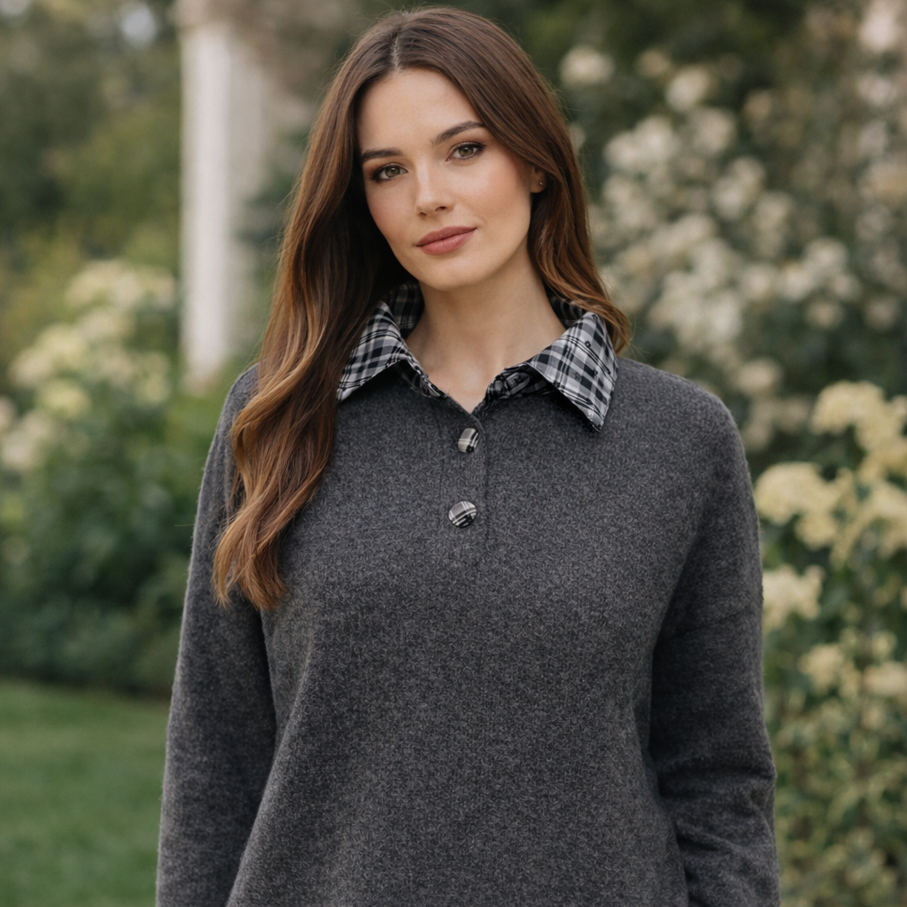 in April - Pull Calyxte (gris)