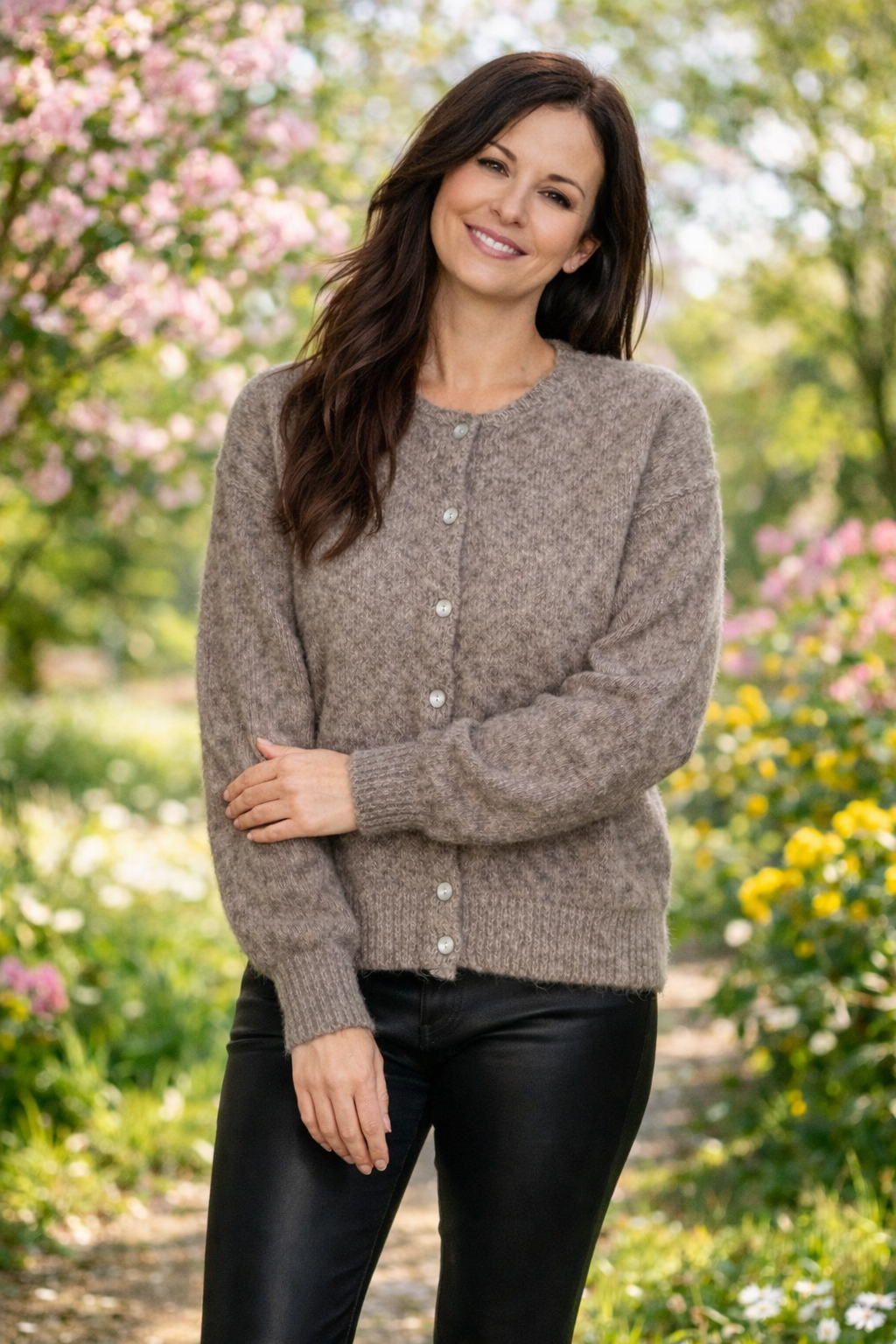 in April - Gilet Maille Margot (Taupe)