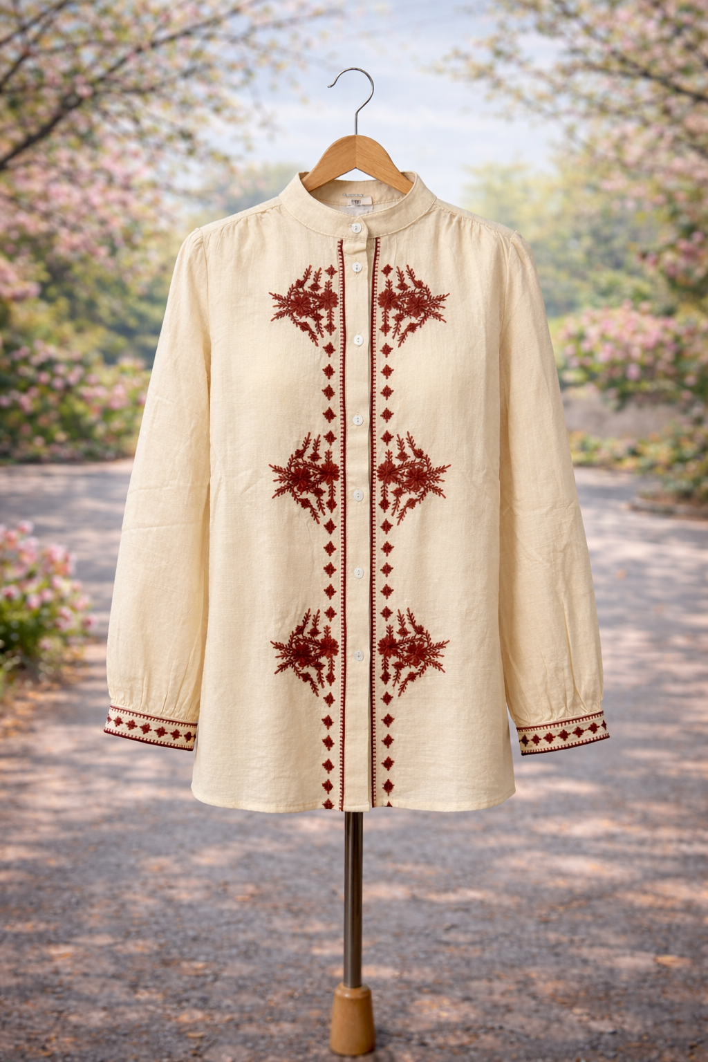 in April - Chemise Edna  (Beige)