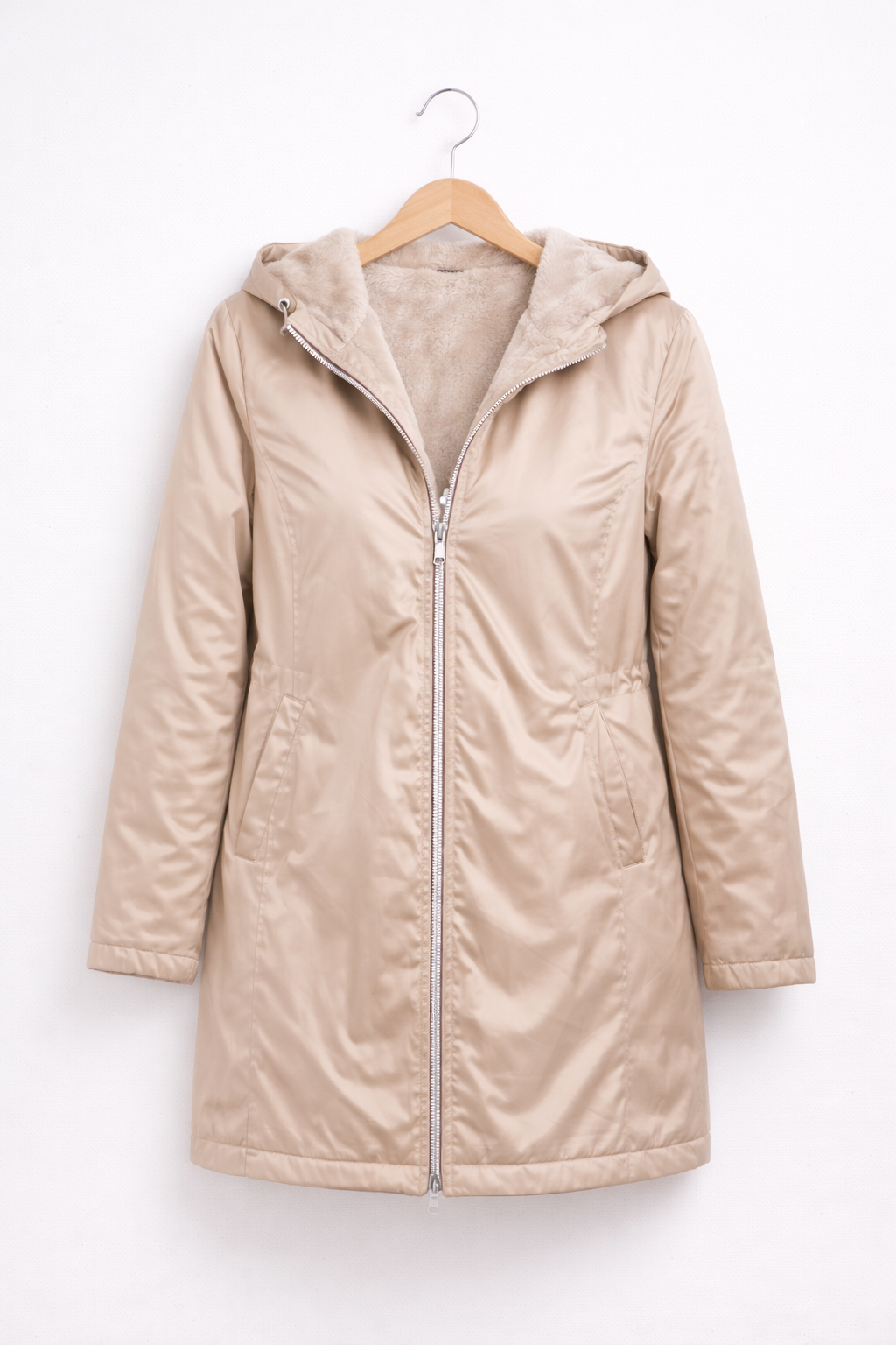 LAURA JO - Imperméable fourré long (beige)