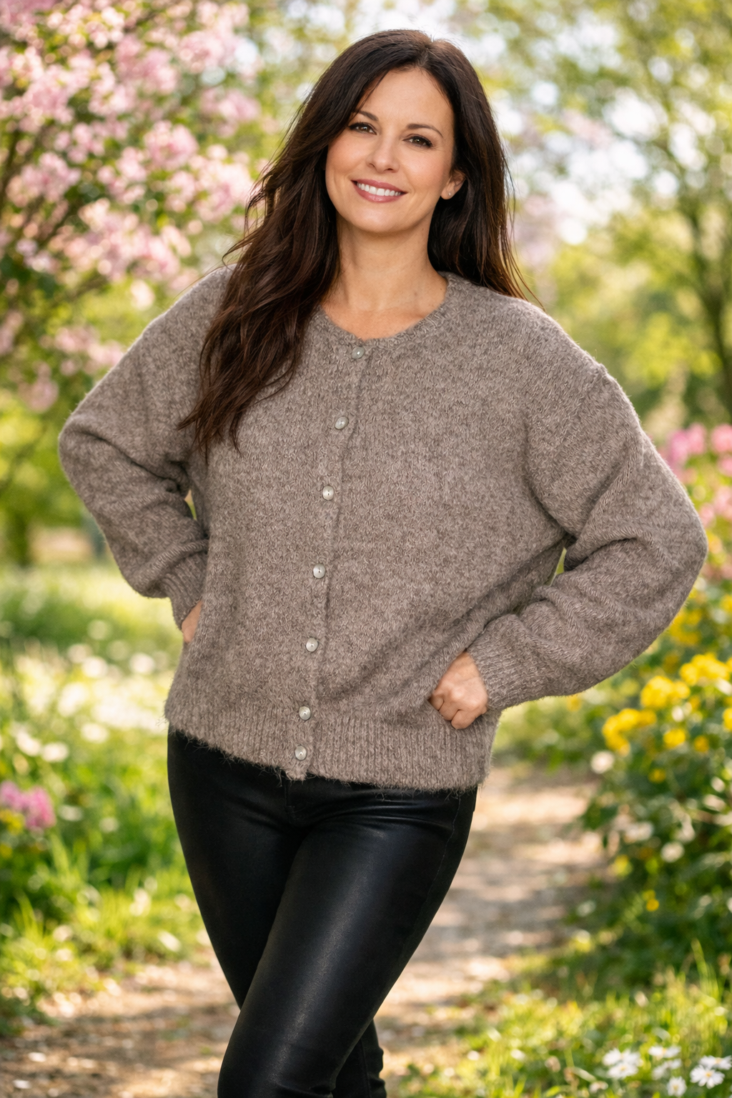 in April - Gilet Maille Margot (Taupe)