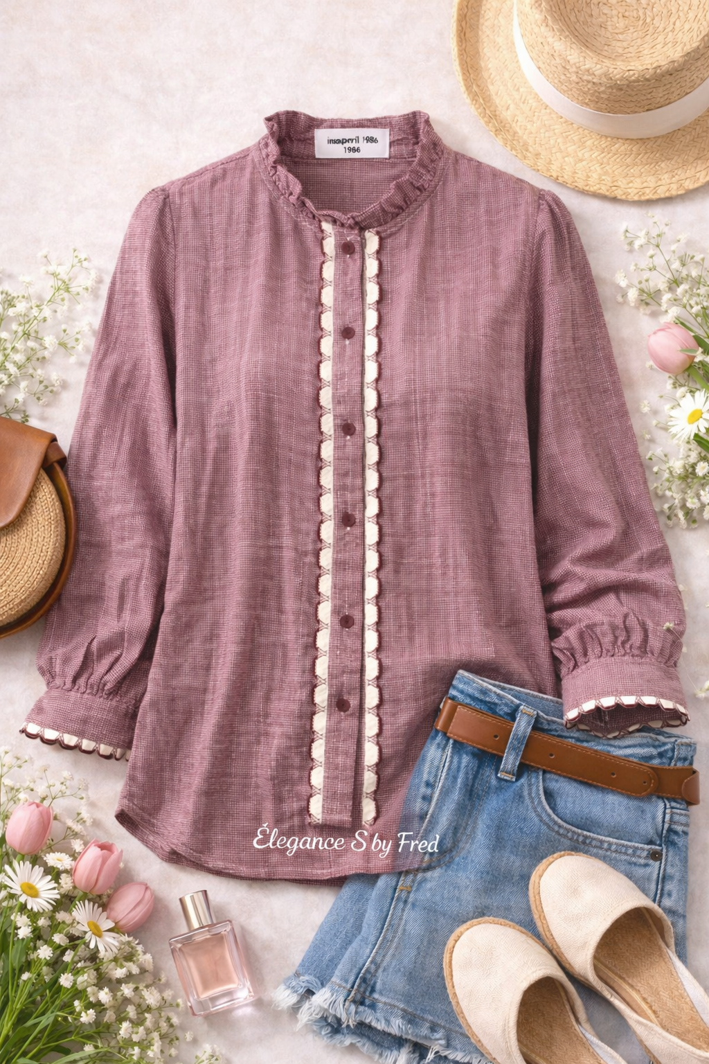 in April - Chemise Skyla (Rose)