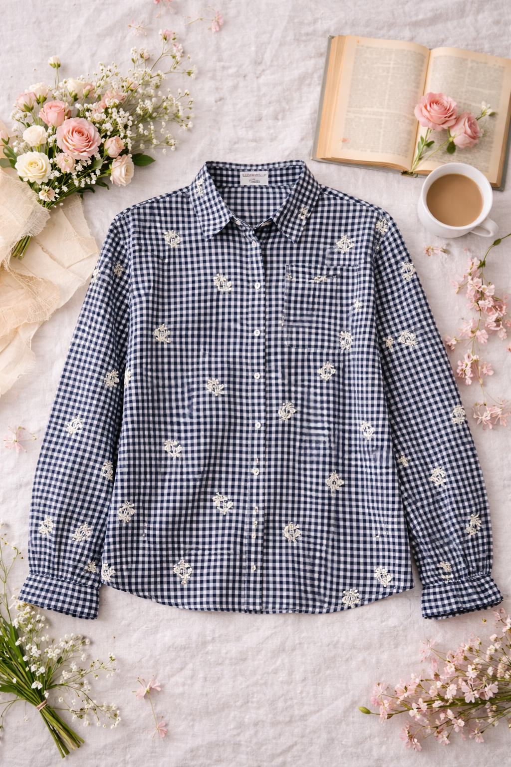 in April - Chemise Alban (Bleu)