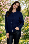 in April - Gilet Maille Dakota (Bleu)