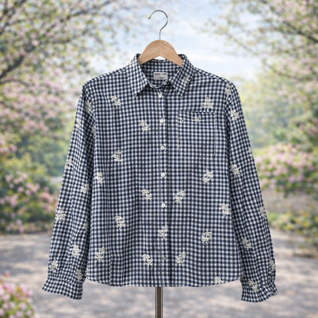 in April - Chemise Alban (Bleu)