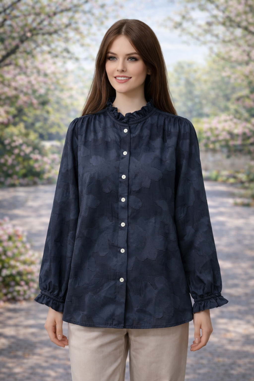 in April - Chemise (Bleu)
