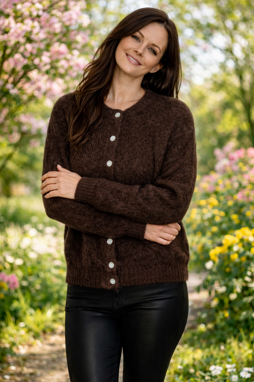 in April - Gilet Maille Elouan (Marron)