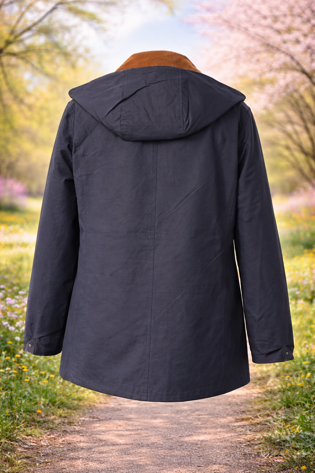 LAURA JO - Parka coton longue (Bleu)